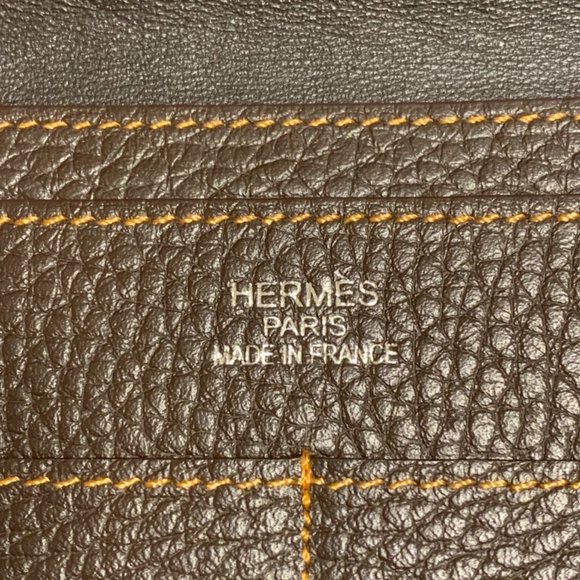 Vintage Hermes Dogon Duo Wallet Togo Leather Dual color - Picture 3 of 6